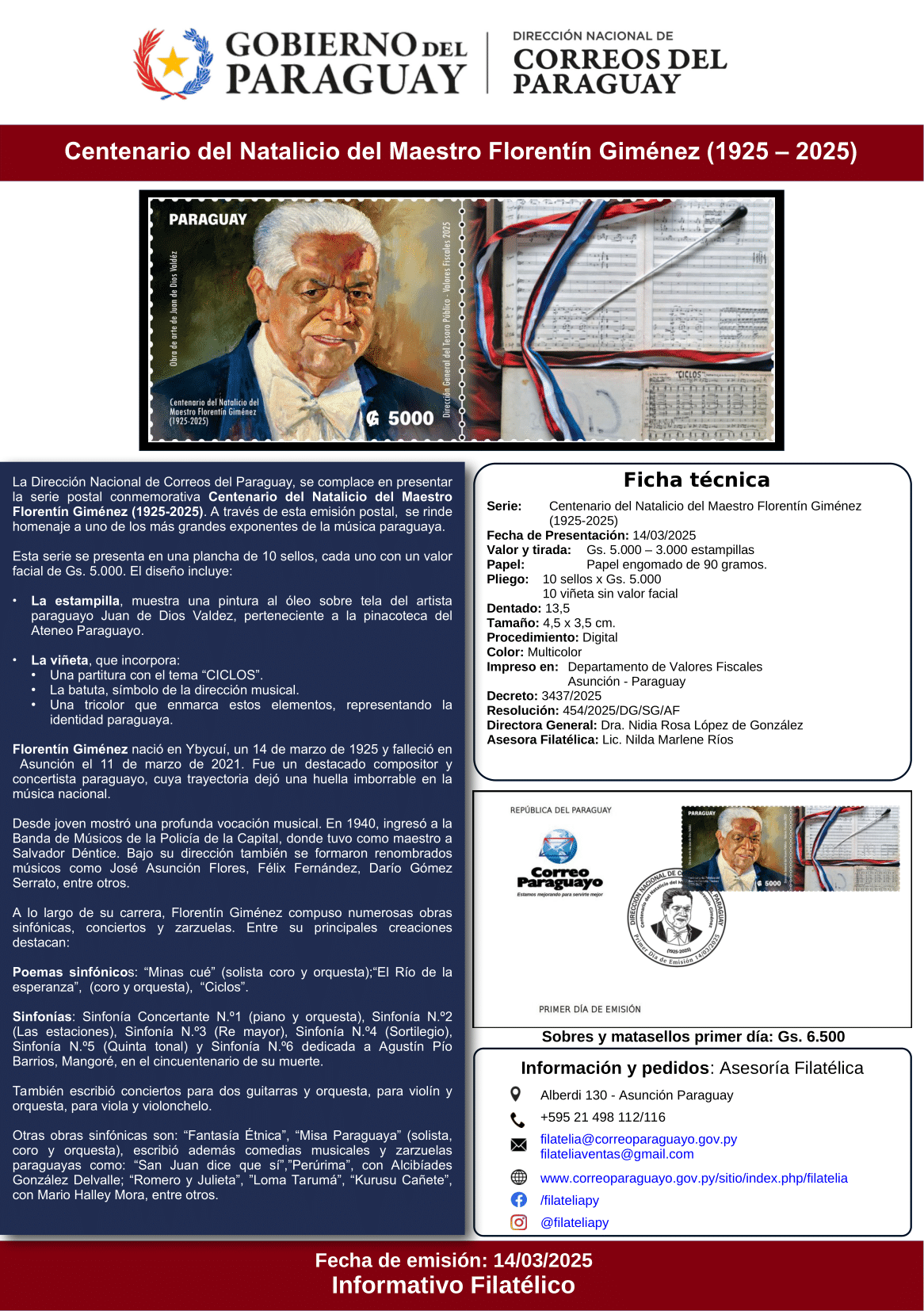 Boletín Filatélico 2025